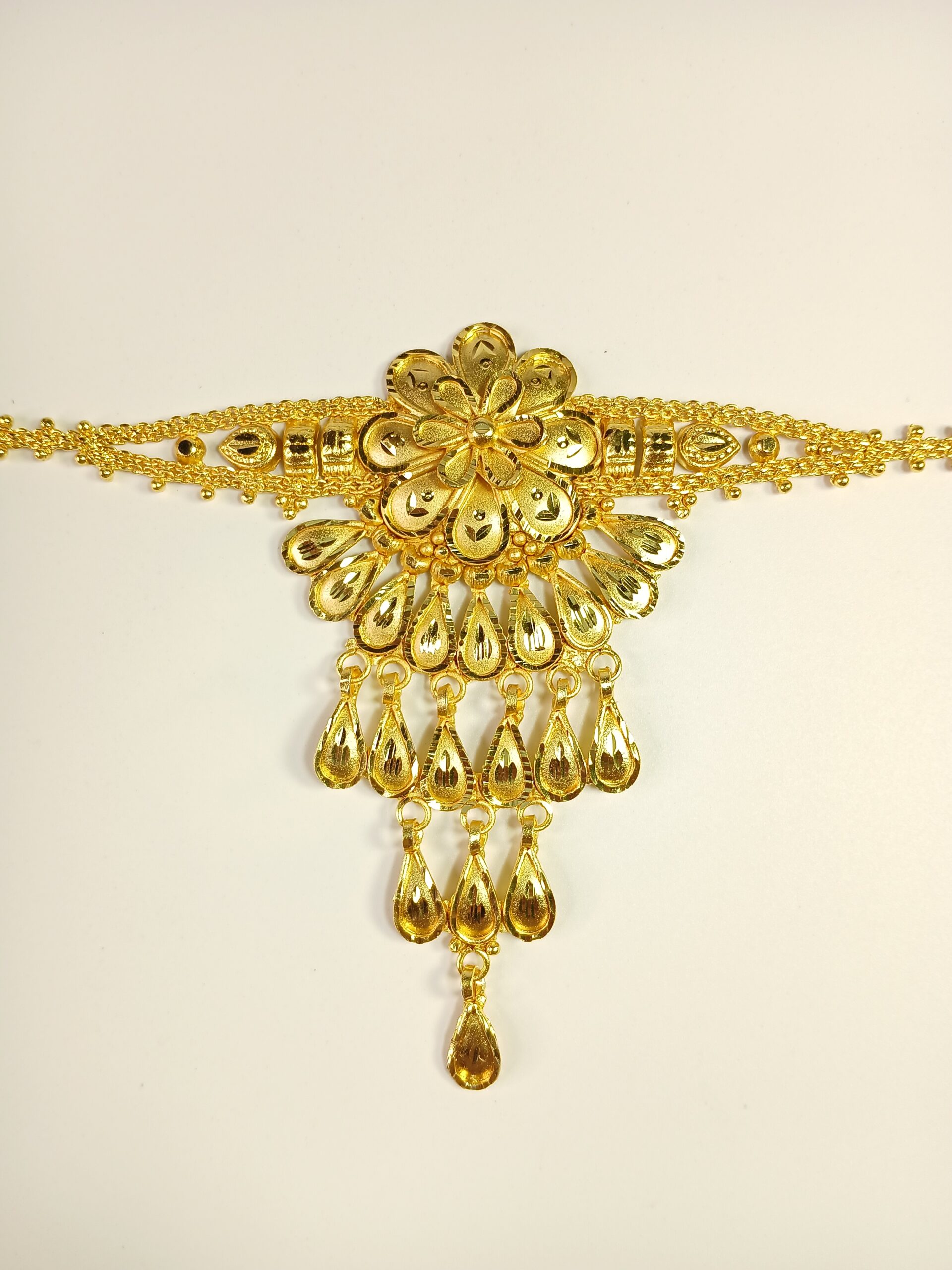 ekai Artificial Choker Micro Gold Necklace Set With Warrings For Women