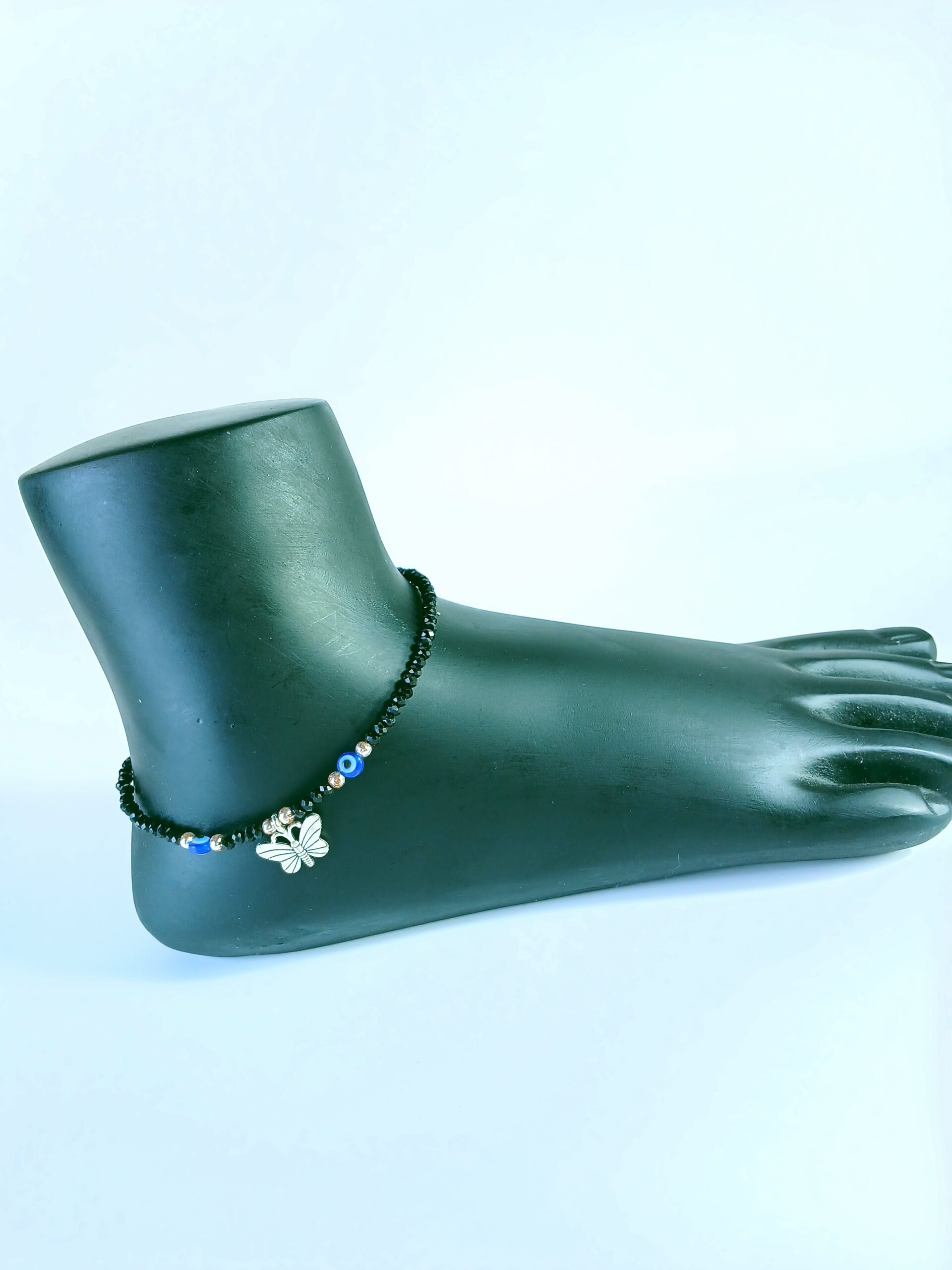 ekai Artificial Silver Anklet Set 1 pair For Women - Image 3