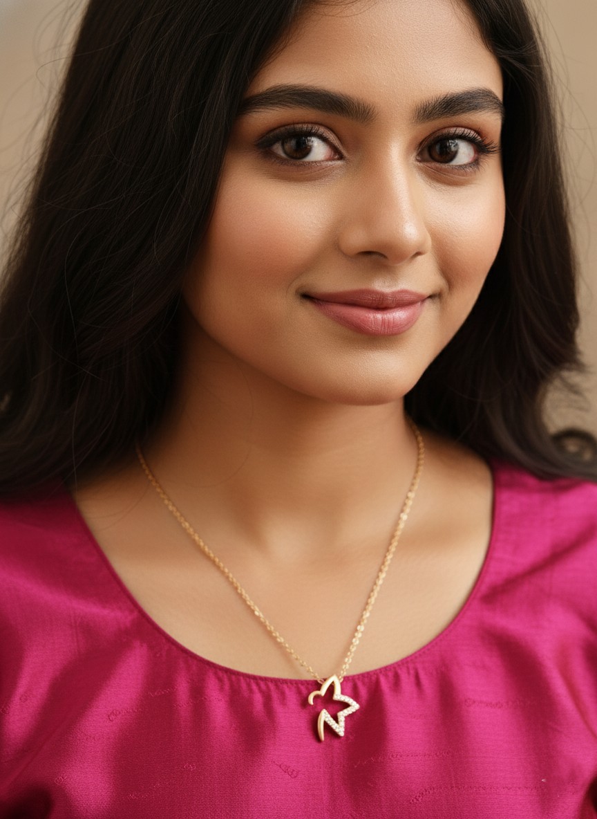 Star Necklace18k Gold & Rhodium Plated 925 Sterling Silver